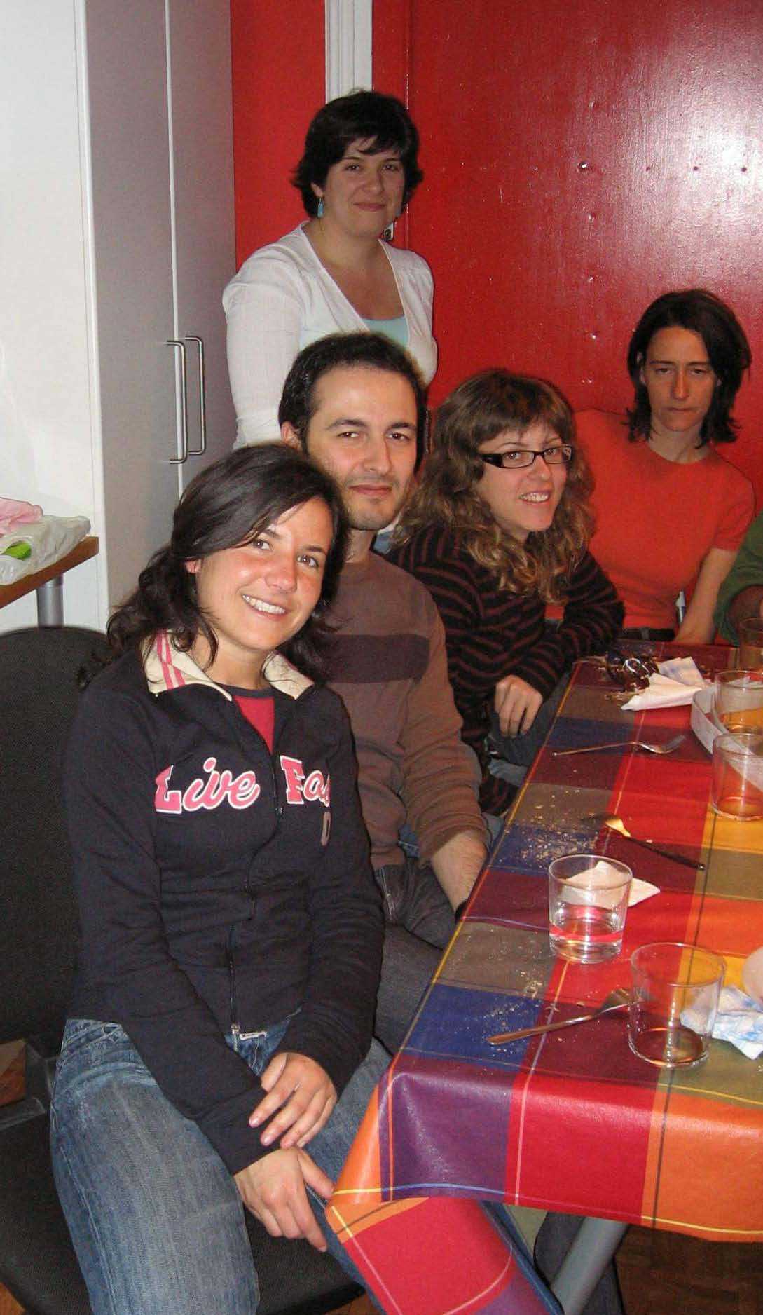 Mª Carmen Delgado, Iván Barreira, Lola Vivas, Laura Galisteo y Esther Redondo