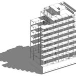 Proyecto de reestructuración y ampliación de un bloque para 53 apartamentos en Madrid